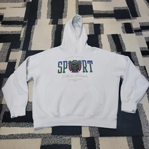H&M Sweatshirt Adult Large White Oversized Fit Scottsdale Varsity Sports Divisio - Picture 1 of 13