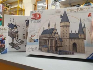 HARRY POTTER WIZARDING WORLD - HOGWARTS 3D PUZZLE - RAVENSBUGER NUOVO! - Foto 1 di 1