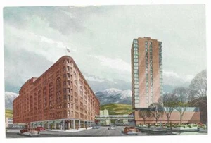 Postal vintage cromada Colorado Denver The Brown Palace Hotel - Imagen 1 de 2