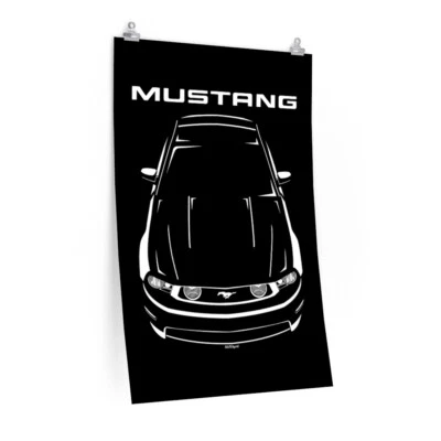 V8SOCIAL Ford Mustang GT 2010-2012 Poster, Mustang GT S197 Garage Decor Wall Art Gifts