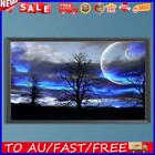 Paint By Numbers Kit On Canvas DIY Oil Art Blue Sky Picture Home Decor 60x35cm