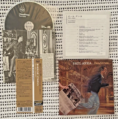 Paul Anka Headlines Japan CD RCA SICP-2854 Paper Sleeve Complete with Obi Strip - Image 1 of 4