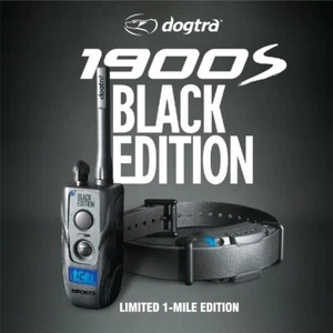 Dogtra 1900S Edición Negra 1 Milla Entrenamiento para Perros E-Collar IPX9K Boost & Lock *NUEVO* - Imagen 1 de 4