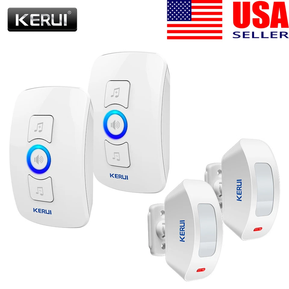 KERUI Wireless Entry Door Bell Welcome Motion Sensor Detector Gate Chime Alert Alarm