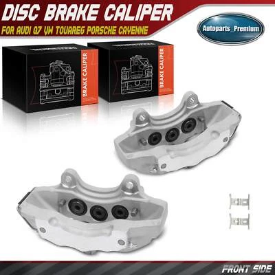 Pinza de freno delantera 2 piezas para Audi Q7 2007-2015 VW Touareg Porsche Cayenne Foto 1 de 4