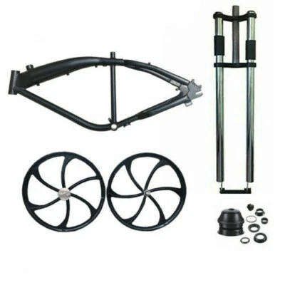 Cuadro de Gas Bicicleta Fieltro Faker 3.4L Negro y 26" Mag Rueda, Horquilla y Auriculares Combo Foto 1 de 4