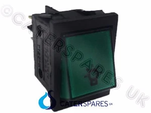 SW70 LINCAT GREEN ILLUMINATED ROCKER LIGHT SWITCH ON OFF LAMP ICON SYMBOL - Picture 1 of 1