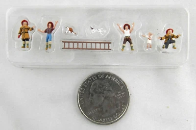 N Scale Firemen to the Rescue (8 pcs) - Woodland Scenics #A2151 - Image 1 of 2