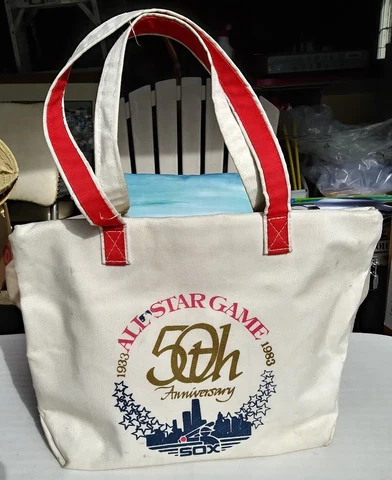 Vintage 1983 Chicago White Sox 50th Anniversary All Star Game Canvas Tote Bag Cover