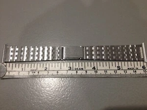 Vintage ZRC 20mm watch bracelet - S/Steel - NOS with tags! - Picture 1 of 11