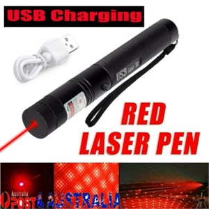 Strong Beam Red Laser Pointer Pen 532nm Lazer Torch USB Rechargeable - Picture 1 of 10