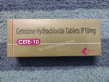 Cetirizine Hydrochloride 10mg -500+100(free) Tablets-Total 600 - OTC- Exp. 2026