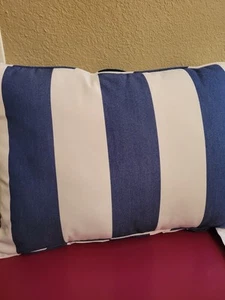 Pottery Barn Sunbrella Awning Stripe Dog Pet Bed Pillow Top 28" x 20" - Picture 1 of 4
