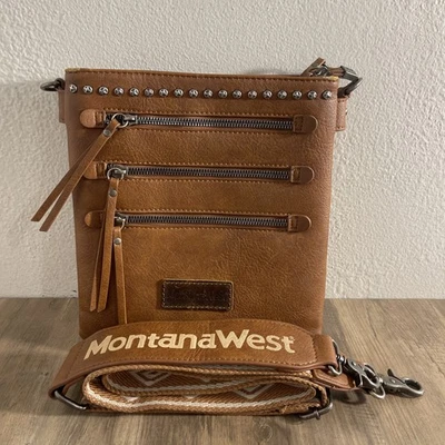 Montana West Crossbody Purse  Handbags for Women brown Western - Image 1 of 4