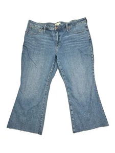 Madewell Mid Rise Kick Out Jeans Raw Hem Neu mit Etikett Größe 24W - Bild 1 von 18