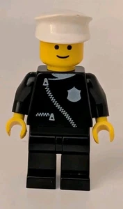 Lego Town Police Officer Cop Minifigure Zipper Jacket Vintage Mini Figure - Picture 1 of 7