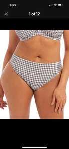 Elomi Neu mit Etikett ES800372 Bikini-Höschen kariert grau meliert mittelhoch - Bild 1 von 9
