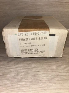 Berko LTR-2-240 Transformer Relay, Two Circuit, 240VAC Input & Load - Brand New - Picture 1 of 3