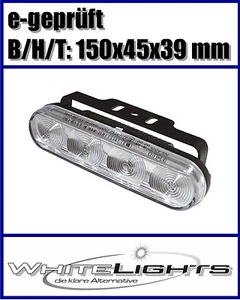 LED Tagfahrlicht Standlicht Positionslicht DRL im Alugehäuse für Motorrad - Bild 1 von 1