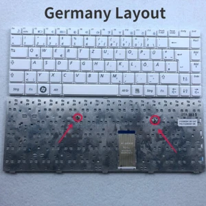 Germany Keyboard For Samsung P428 P430 P467 R418 R420 R423 R425 R428 R429 White - Picture 1 of 2