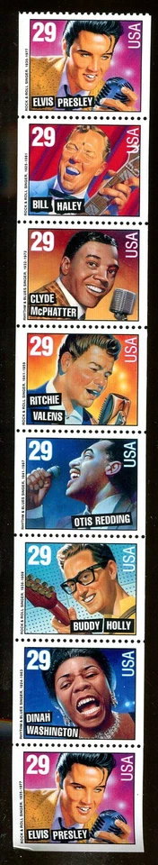 US Pane #2737a 29c American Music 8 stamps  Not Folded ,273709 - Image 1 of 1