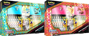 2 Pokemon TCG Crown Zenith Premium Figure Collection Shiny V Box Factory Sealed - Picture 1 of 3