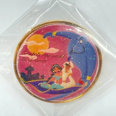 Prendedor Disney Store Japón Genie Aladdin Jasmine Story Foto 1 de 2