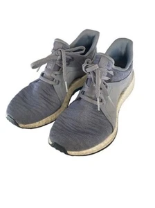 Adidas Pure Boost Sneakers Womens Size 6.5 Knit Grey Athletic Running Lace up - Picture 1 of 7