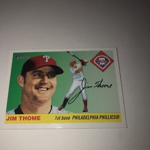 ✅2004 Topps Heritage #1B Jim Thome Phillies Hitting NM-MT SP - Short Print🔥