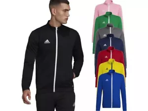 Adidas Mens Tracksuit Top Zip Track Entrada22 Sports Training Drill Gym Football - Picture 1 of 12