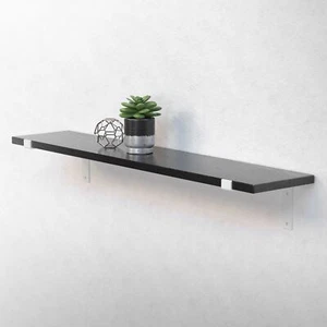 Set 2x soporte metálico de pared original 25 cm blanco industrial para estante - Imagen 1 de 9
