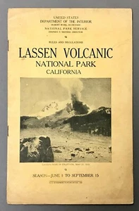 [California] Reglas y Reglamentos del Parque Nacional Volcánico Lassen Verano, 1927 - Imagen 1 de 6