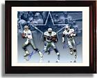 16x20 Framed Troy Aikman, Emmit Smith, and Michael Irvin - Dallas Cowboys