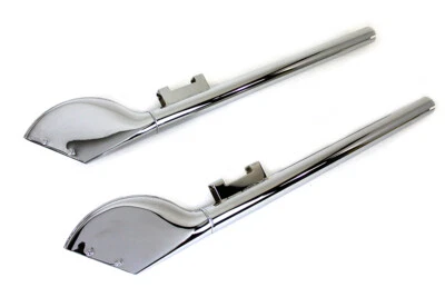 Juego de tubos de escape estilo batique cromados para Harley Davidson de V-Twin Foto 1 de 3