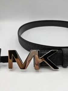 "Cintura uomo Michael Kors firma nera logo 31 mm firma cintura taglie 30""- 41" - Foto 1 di 7