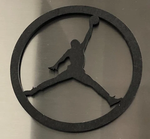 Air Jordan Luxury Fridge Magnet (Hand Made) - Michael 'Jumpman' Jordan *BLACK Cover