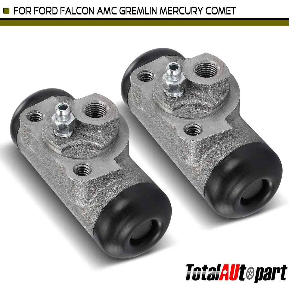 Cilindro de rueda de freno trasero izquierdo y derecho 2 piezas para Ford Falcon AMC Gremlin Mercury Comet Foto 1 de 4