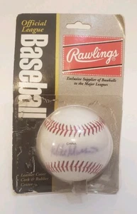 Mike Mussina Auto Signed Rawlings Official MLB Baseball Yankees Orioles Vtg 90's - Picture 1 of 5