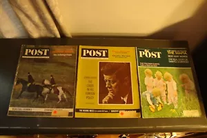 LOT OF 16 THE SATURDAY EVENING POST MAGAZINES 1963 TO 1978 - Picture 1 of 6