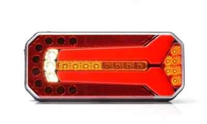 LED NEON L=R 12/24V REAR POSITION TAIL LIGHT 4 FUNCTIONS TRUCK BUS CAMPER LORRY - Picture 1 of 11