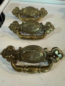 Brass Drawer Dresser Bail Pulls - Picture 1 of 5