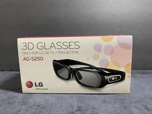 LG AG-S250 Active Shutter 3D Immersive Viewing Glasses New Sealed - Picture 1 of 6