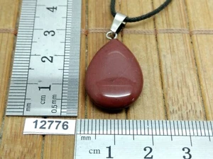 Pendentif JASPE ARC EN CIEL + cordon reglable lithotherapie reiki rainbow quartz - Picture 1 of 2