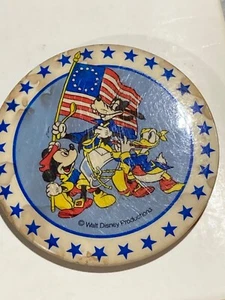 1976 Disneyland Disney World Bicentennial America on Parade Pin Button 3" - Picture 1 of 5