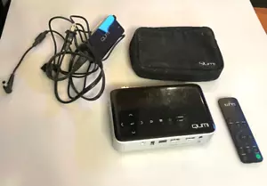 Qumi QUMI WQ6 Q6-BK Black/Silver Projector w/Remote/Power/Case Working - Picture 1 of 5