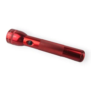 LED MAG-LITE MAGLITE Taschenlampe 10" 3D ZELLE rot getestet funktioniert USA Vintage schwer - Bild 1 von 9