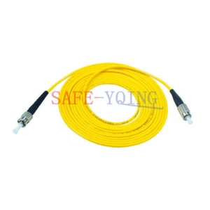2pc NEW 15M FC to ST SM Simplex 9/125 3.0mm Fiber Optic Patch Cord Jumper Cable - Picture 1 of 10