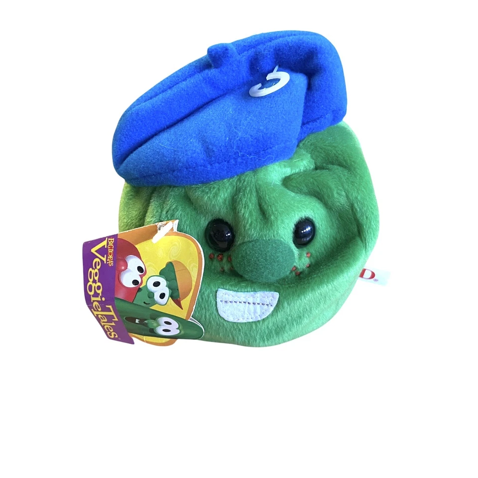 GUND Veggie Tales Peluche French Pea Phillipe Boina Azul 6” Juguete de Peluche Foto 1 de 4