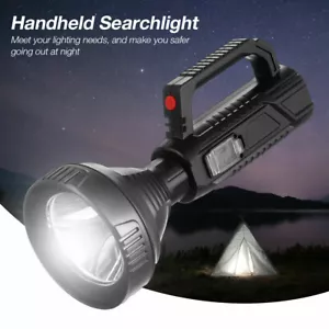 Rechargeable LED Searchlight Portable Super Bright Handheld Spotlight Flashlight - Picture 1 of 12