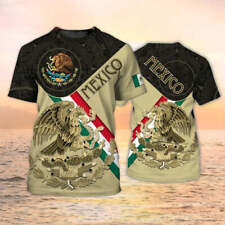 Mexican T Shirt Mexico Coat Of Arm Aztec Men Shirt, Unisex Mexican Shirt 3D_4661